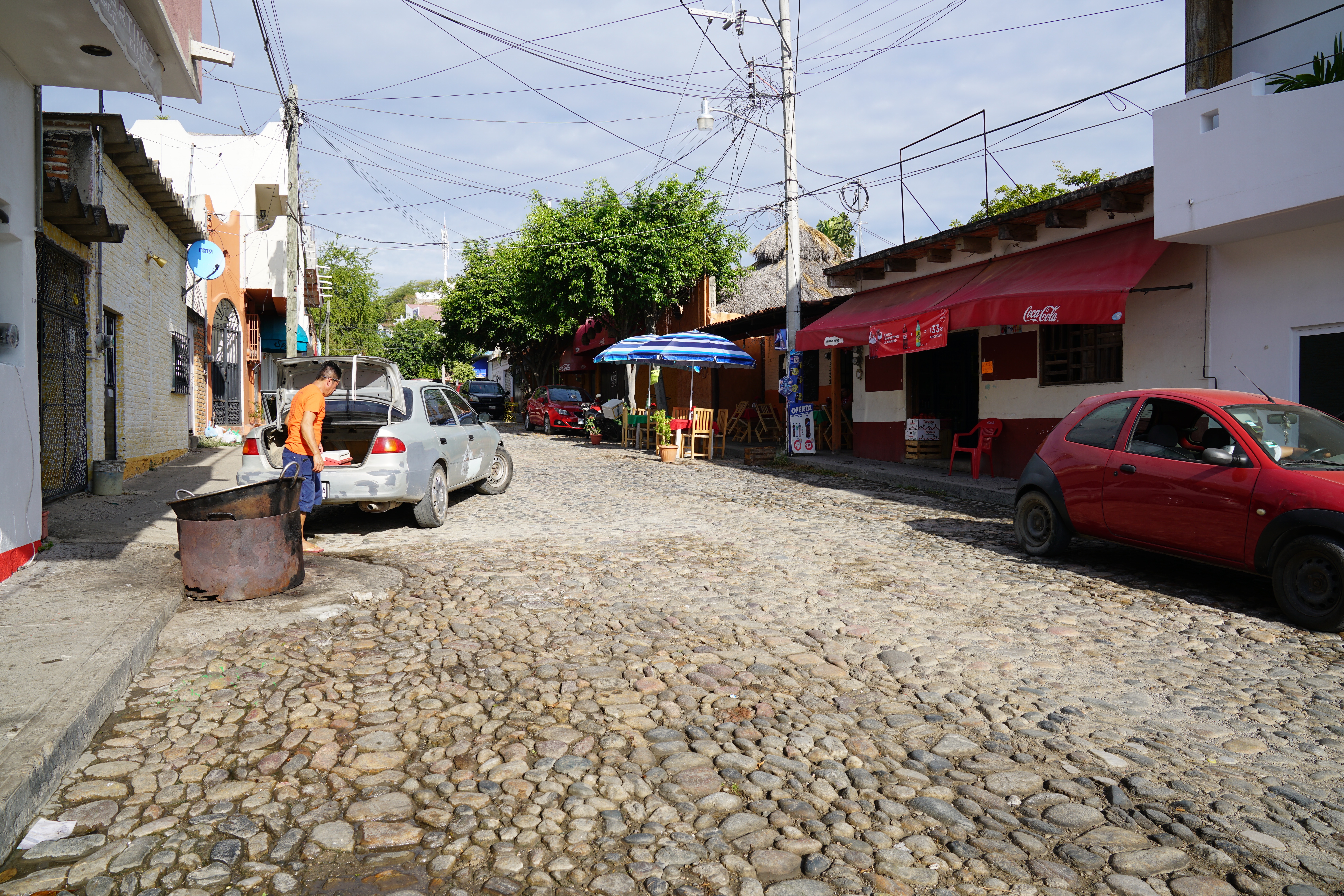 La Cruz streets are quiet during the day